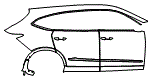 Door and Rear Fender Kit pattern for the 2026 Acura MDX