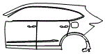 Door and Rear Fender Kit pattern for the 2026 Acura MDX