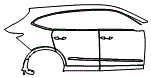 Door and Rear Fender Kit pattern for the 2026 Acura MDX