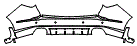 Rear Bumper Kit pattern for the 2026 Acura MDX