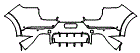 Rear Bumper Kit pattern for the 2026 Porsche Cayenne