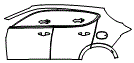 Door and Rear Fender Kit pattern for the 2026 Alfa Romeo Tonale