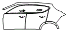 Door and Rear Fender Kit pattern for the 2026 Alfa Romeo Tonale