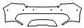 Rear Bumper Kit pattern for the 2027 Maserati GranCabrio