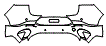 Rear Bumper Kit pattern for the 2025 Alfa Romeo Tonale PHEV