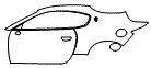 Door and Rear Fender Kit pattern for the 2027 Maserati GranTurismo