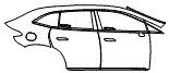 Door and Rear Fender Kit pattern for the 2027 Mercedes Benz EQE SUV