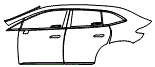Door and Rear Fender Kit pattern for the 2027 Mercedes Benz EQE SUV
