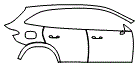 Door and Rear Fender Kit pattern for the 2027 Mercedes Benz GLC SUV