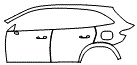 Door and Rear Fender Kit pattern for the 2027 Mercedes Benz GLC SUV