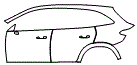 Door and Rear Fender Kit pattern for the 2027 Mercedes Benz GLC SUV