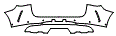 Rear Bumper Kit pattern for the 2027 Mercedes Benz EQE SUV