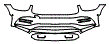 Bumper Kit pattern for the 2023 Mercedes Benz GLC Coupe