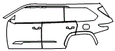 Door and Rear Fender Kit pattern for the 2026 Toyota Sequoia