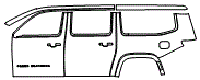 Door and Rear Fender Kit pattern for the 2026 Jeep Grand Wagoneer L