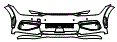 Bumper Kit pattern for the 2022 Kia EV6
