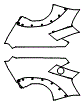 Rear Fender Kit pattern for the 2024 Lamborghini Huracan