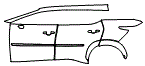 Door and Rear Fender Kit pattern for the 2026 Lexus RZ