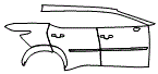 Door and Rear Fender Kit pattern for the 2026 Lexus RZ