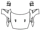 Full Hood, Fender and Mirror Kit pattern for the 2024 Nissan GT-R