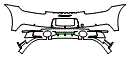 Rear Bumper Kit pattern for the 2023 Porsche 911 (992.1)