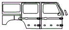 Door and Rear Fender Kit pattern for the 2026 Ineos Grenadier