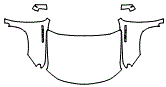 Full Hood, Fender and Mirror Kit pattern for the 2026 Chevrolet Silverado