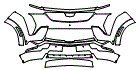 Bumper Kit pattern for the 2026 Cadillac Escalade IQ