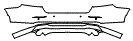 Rear Bumper Kit pattern for the 2026 Honda Accord Hybrid