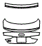Trunk Lid Kit pattern for the 2018 Audi S5