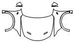 Full Hood, Fender and Mirror Kit pattern for the 2025 Dodge Hornet PHEV