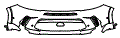 Bumper Kit pattern for the 2025 Dodge Hornet PHEV