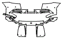 Rear Bumper Kit pattern for the 2023 Aston Martin DBS 770 Ultimate