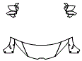 Hood, Fender and Mirror Kit pattern for the 2024 Lamborghini Huracan