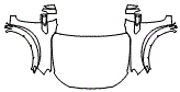 Full Hood, Fender and Mirror Kit pattern for the 2022 Ford Ranger