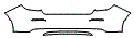 Rear Bumper Kit pattern for the 2026 Honda Civic