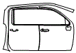 Door and A-Pillar Kit pattern for the 2022 Chevrolet Silverado HD