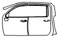 Door and A-Pillar Kit pattern for the 2022 Chevrolet Silverado HD