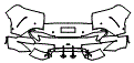 Rear Bumper Kit pattern for the 2023 Aston Martin DBX
