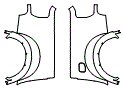 Rear Fender Kit pattern for the 2022 Ford Ranger