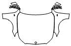 Full Hood, Fender and Mirror Kit pattern for the 2027 BMW i5