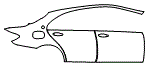 Door and Rear Fender Kit pattern for the 2023 Mercedes Benz E-Class Sedan