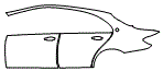 Door and Rear Fender Kit pattern for the 2023 Mercedes Benz E-Class Sedan
