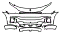 Bumper Kit pattern for the 2026 Ferrari Purosangue
