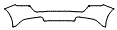 Rear Bumper Kit pattern for the 2026 Ferrari Purosangue