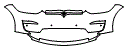 Bumper Kit pattern for the 2022 Tesla Model X