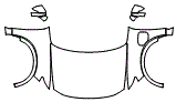 Full Hood, Fender and Mirror Kit pattern for the 2026 Honda Prologue