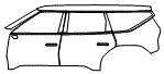 Door and Rear Fender Kit pattern for the 2026 Kia EV9
