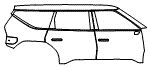 Door and Rear Fender Kit pattern for the 2026 Kia EV9