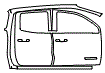 Rear Fender and Door Kit pattern for the 2026 GMC Canyon